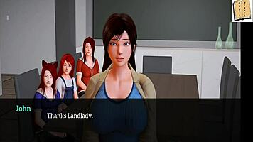 in my new family 181, the redhead teen 18+ plays games and has erotic sex with big tits