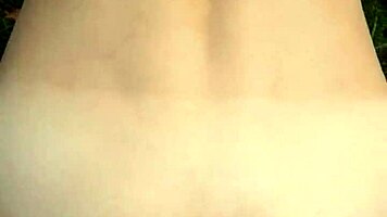 Perfect Body Girl Gets Anal Creampie and Cum on Ass in Public Outdoor Doggy POV