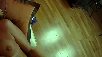 Lisa, the Russian brunette, risks her tight ass in POV casting, leading to gaping and cum.