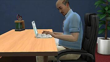 Boss nails big-titted secretary in wild 3D action