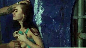 slave girl gets punished with rough anal bondage after blowjob