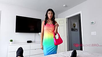 Step Bro Obsesses Over Blooming Step Sis Fucking POV