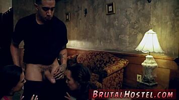 teen massage turns rough with bondage 😱