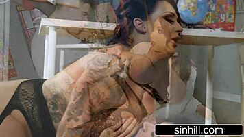 I seduce that young immigrant with my big british tits as filthy uk teacher