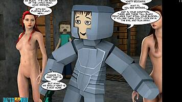 3D Comic World Minecrack Chronicles 26 in Wild Action