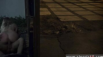 Bound girl orgasms in wild gangbang!