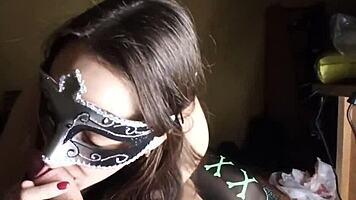 Good blowjob and handjob from russian teen in first pov