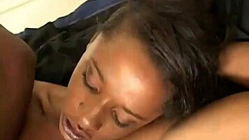 Ebony teen miss z gets her pussy banged in missionary fucking with petite black body 😘