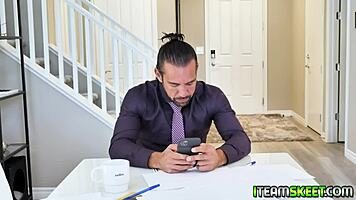 Teacher couldn’t resist and banged student’s tight wet pussy hard! 😜