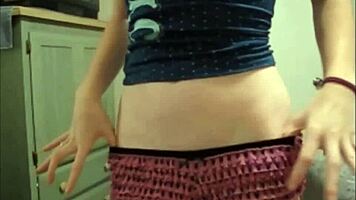 Pretty Teen 18+Ager Shows Snatch While She Models Different Panties