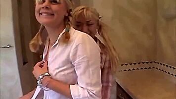 Little Summer Licks Hot Pussy In Steamy Bath Teasing Session