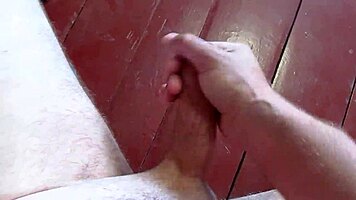 Homemade Handjob And Cumshot On Floor