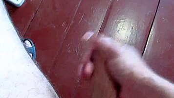 Homemade Handjob And Cumshot On Floor