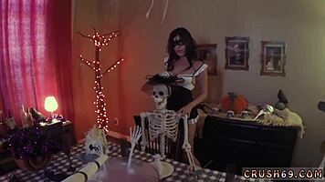 Step mom seduces Ally Pal's step daughter and acts as sexy step mother in POV.