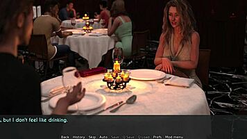 Intense cuckold dinner where wife and stepmother get fucked by Bennett in 3D anime.