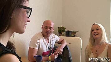 Prepping the Interview with German Babe’s Striptease and Fingering