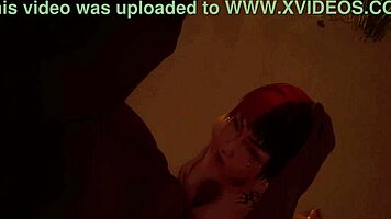 shannon gets rough interracial facial at party?