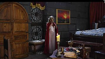 The sexy teacher fucks her beautiful student with natural tits