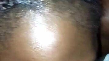 darkskin shy teen tries blowjob first time 😳