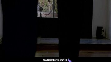 Babysitter Gets Caught Rubbing Her Pussy By Big Black Cock Daddy