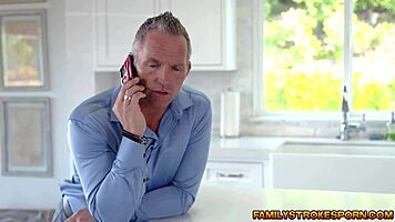 Jade Nile bent over kitchen counter craving deep penetration by Marcus London