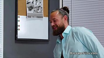 masseuse milks professor's big dick in classroom