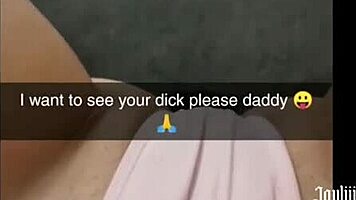 sexting my best friend's dad on snapchat till i explode - joyliii