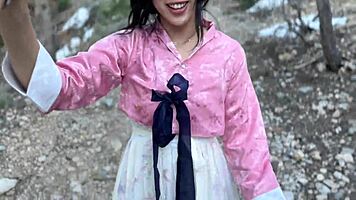 Kpop Girl Screws Actor in Steamy Korean Forest K-Drama Sex Scene