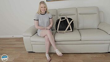 Lily Rader In POV Casting With Big Cock And Hairy Beaver