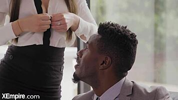 Horny Teen 18+ Finds Stress Relief With Big Black Dick