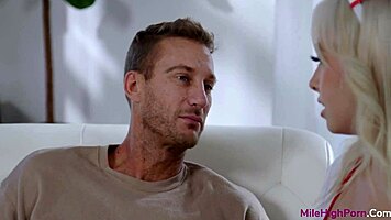 Chloe Surreal Stars as Slutty Nurse in Scene 2, Sucking Deep with Big Tits Bouncing!