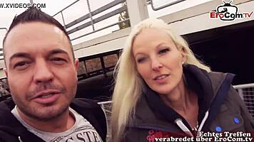 Sex in parking garage with picked up slut