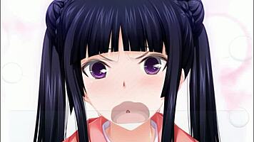 Intense outdoor blowjob in hentai majikoi
