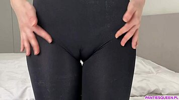 Teen displays cameltoe in various panties