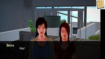 teen anime girl with small tits in hentai 3d cartoon