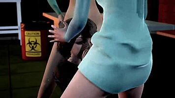 mavis enjoys threesome with princess elsa and anna