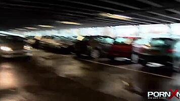 British Petite Amateur Flashes Shaved Pussy Outdoors