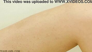 super cute teen 18+ has orgasm on sofa 😍