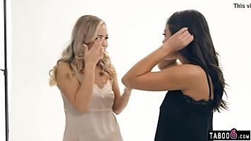 Alina Lopez and Kendra Spade Dive into Hairy Muff Licking Lesbian Fun!