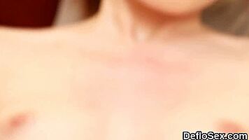 i'm fingering this teens tight pussy till she cums, oh god!