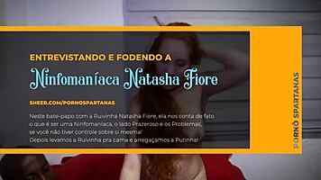 Natasha Fiore Gets Interviewed and Slammed Hard in Interracial Ass Action