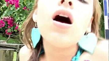 Selina Fingers Pussy to Orgasm in Pool
