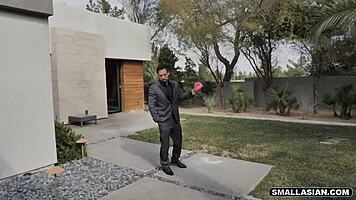 hey, we're teaming up on this hot asian teen in a wild threesome 😈