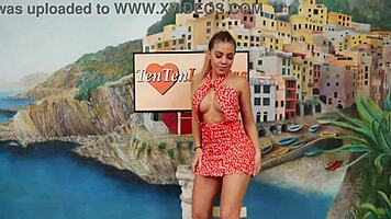 Latina teen performs in pov dance and interaction