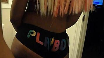 I love spanking that cute ebony teen's firm ass