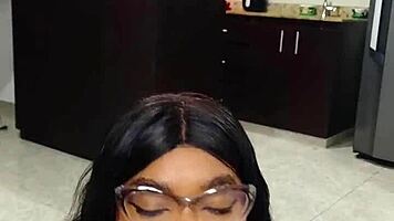 My stepsister teaches me Russian handjobs tutorial