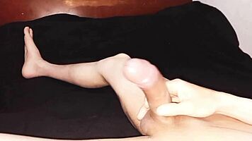 Teen Sucks And Massages Cock Until He Cums. Pussy Ready For More.