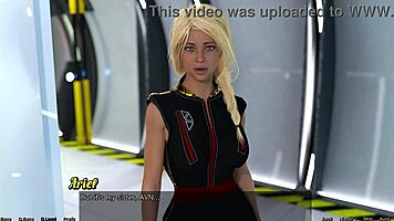 Blonde Virgin Caught Fucking Step Sister In 3D Space Adventure With Curvy Bodies