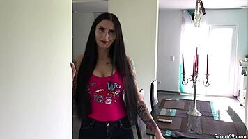 german teen 18+ gets so horny, bangs the handyman raw