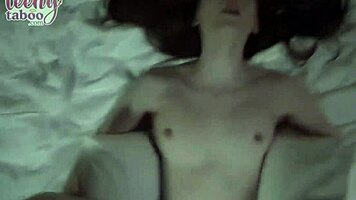Redhead teen 18+ babysitter michelle anthony gets missionary fucked, swallows cum sensually